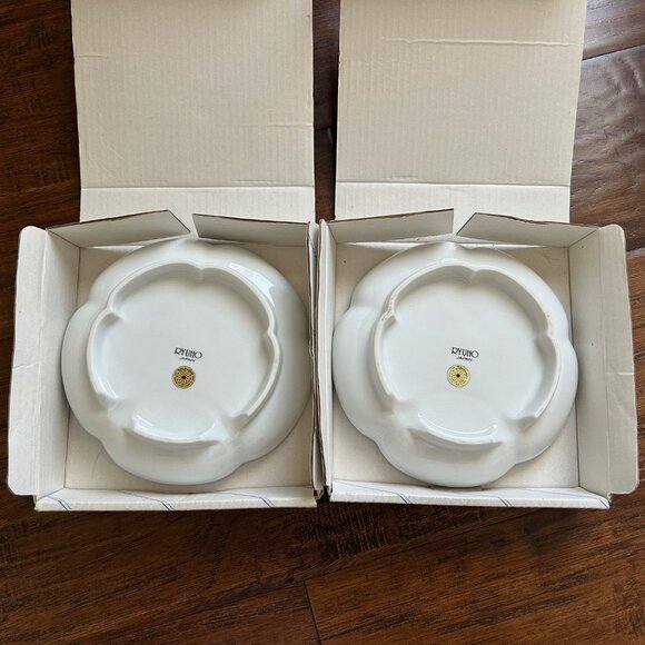 Takahashi Ryuho Japan Porcelain Snack Rice or Candy Dish floral design (set 2) - Picture 5 of 6